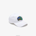 Lacoste כובע תג ניגודי DZ4D0D2238 לבן 001 גברים
