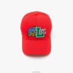 Lacoste כובע תג ניגודי DZ4D0D2240 אדום 240 גברים - Image 3