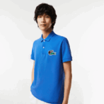 Lacoste כותנה אורגנית פיקה פולו DZ4D0D574 כחול k1q גברים - Image 4