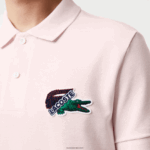 Lacoste כותנה אורגנית פיקה פולו DZ4D0D576 ורוד בהיר t03 גברים - Image 4