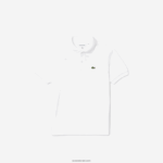 Lacoste כותנה עם אותיות מורשת פיקה פולו DZ4D0D2964 לבן אדום b6c ילדים