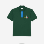 Lacoste כיס ניגודיות ופולו תג תנין DZ4D0D634 ירוק 132 גברים