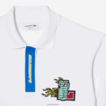 Lacoste כיס ניגודיות ופולו תג תנין DZ4D0D635 לבן 001 גברים - Image 2