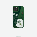 Lacoste כיסוי לאייפון 14 פלוס בהדפס טלאים DZ4D0D2222 vert 132 b01 גברים