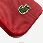 Lacoste כיסוי לאייפון 14 פרו מקס אפקט petit pique DZ4D0D2214 כחול כהה חום 883 גברים - Image 4