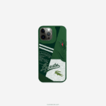 Lacoste כיסוי לאייפון 14 פרו עם הדפס טלאים DZ4D0D2217 vert 132 b01 גברים