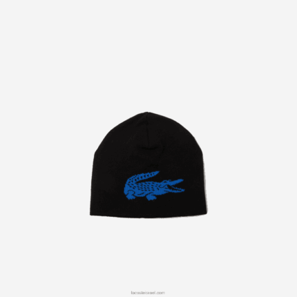 Lacoste כיפה הפיכה תנין בניגוד DZ4D0D2345 שחור כחול 985 גברים