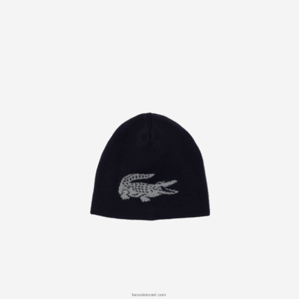 Lacoste כיפה הפיכה תנין בניגוד DZ4D0D2346 כחול כהה אפור chine 0ph גברים