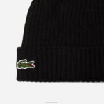 Lacoste כיפה מצמר מצולע DZ4D0D2227 שחור 031 גברים - Image 2