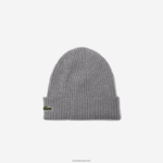 Lacoste כיפה מצמר מצולע DZ4D0D2242 אפור chine yrd גברים - Image 2