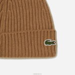 Lacoste כיפה מצמר מצולע DZ4D0D2257 חום z0w גברים - Image 2