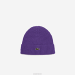 Lacoste כיפה מצמר מצולע DZ4D0D2270 סגול s5z גברים