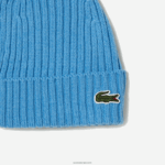 Lacoste כיפה מצמר מצולע DZ4D0D2272 כחול 4xa גברים - Image 2