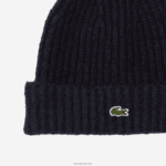 Lacoste כיפה סרוגה מצולעת DZ4D0D2921 כחול כהה 166 נשים - Image 2