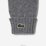 Lacoste כפפות צמר ג'רזי DZ4D0D2337 אפור chine yrd גברים - Image 2