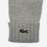 Lacoste כפפות צמר ג'רזי DZ4D0D2337 אפור chine yrd גברים - Image 3