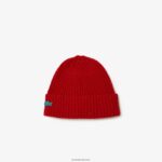 Lacoste כפת צמר מנומר DZ4D0D2305 אדום 7cq גברים
