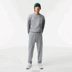 Lacoste להדפיס מכנסי טרנינג DZ4D0D1012 אפור chine yrd גברים