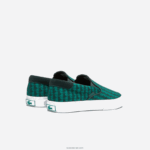 Lacoste לקפוץ להגיש טקסטיל להחליק על DZ4D0D1854 ירוק ולבן 1r7 גברים - Image 3