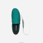 Lacoste לקפוץ להגיש טקסטיל להחליק על DZ4D0D1854 ירוק ולבן 1r7 גברים - Image 4