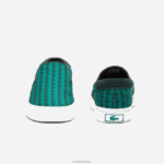 Lacoste לקפוץ להגיש טקסטיל להחליק על DZ4D0D1854 ירוק ולבן 1r7 גברים - Image 5