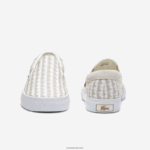 Lacoste לקפוץ להגיש טקסטיל להחליק על DZ4D0D1855 אוף ווייט אנד לבן 03a גברים - Image 4