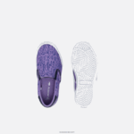 Lacoste לקפוץ להגיש טקסטיל להחליק על DZ4D0D2969 סגול לבן 84x תינוקות - Image 4