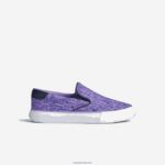 Lacoste לקפוץ להגיש טקסטיל להחליק על DZ4D0D3235 סגול לבן 84x ילדים