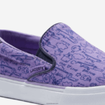 Lacoste לקפוץ להגיש טקסטיל להחליק על DZ4D0D3235 סגול לבן 84x ילדים - Image 4