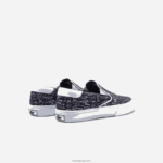Lacoste לקפוץ להגיש טקסטיל להחליק על DZ4D0D3322 שחור ולבן 312 זוטרים - Image 3