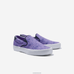 Lacoste לקפוץ להגיש טקסטיל להחליק על DZ4D0D3323 סגול לבן 84x זוטרים - Image 2