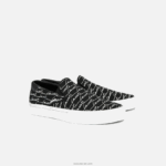 Lacoste לקפוץ להגיש קנבס והחלקה סינתטית DZ4D0D1828 שחור ולבן 312 גברים - Image 2