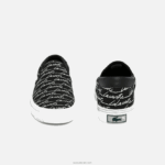 Lacoste לקפוץ להגיש קנבס והחלקה סינתטית DZ4D0D1828 שחור ולבן 312 גברים - Image 5