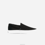 Lacoste לקפוץ להגיש קנבס להחליק על DZ4D0D1871 שחור ולבן 312 גברים