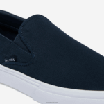Lacoste לקפוץ להגיש קנבס להחליק על DZ4D0D1872 נייבי ולבן 092 גברים - Image 6