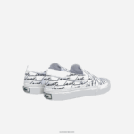 Lacoste לקפוץ להגיש קנבס מודפס החלק על DZ4D0D2707 לבן & אוף לבן 65 ט נשים - Image 3