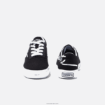Lacoste לקפוץ לשרת נעלי ספורט תחרה טקסטיל DZ4D0D3305 שחור ולבן 312 ילדים - Image 5