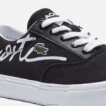 Lacoste לקפוץ לשרת נעלי ספורט תחרה טקסטיל DZ4D0D3305 שחור ולבן 312 ילדים - Image 6