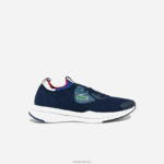 Lacoste לרוץ סניקרס טקסטיל ספין DZ4D0D1862 נייבי ולבן 092 גברים