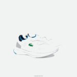 Lacoste לרוץ סניקרס טקסטיל ספין DZ4D0D1863 לבן/כחול 080 גברים - Image 2