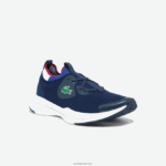 Lacoste לרוץ סניקרס טקסטיל ספין DZ4D0D2742 נייבי ולבן 092 נשים