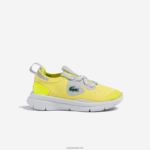 Lacoste לרוץ סניקרס טקסטיל ספין DZ4D0D2930 ylw/lt gry 382 תינוקות