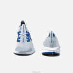 Lacoste לרוץ סניקרס טקסטיל ספין DZ4D0D3312 תכלת 52c זוטרים - Image 5