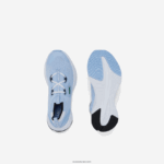 Lacoste לרוץ ספין סרוג טקסטיל צבע ניגודיות נעלי ספורט DZ4D0D3329 תכלת לבן 2k7 זוטרים - Image 4