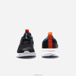 Lacoste לרוץ ספין סרוג טקסטיל צבע ניגודיות נעלי ספורט DZ4D0D2981 שחור כחול 011 תינוקות - Image 5
