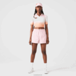 Lacoste מארז קיץ ספורט שיפוע קצר ופולו מתיחה DZ4D0D2499 ורוד לבן כתום dfk נשים - Image 2