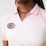 Lacoste מארז קיץ ספורט שיפוע קצר ופולו מתיחה DZ4D0D2499 ורוד לבן כתום dfk נשים - Image 6