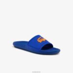 Lacoste מגלשות גומי קרוקו DZ4D0D1915 כחול כתום ba1 גברים