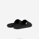 Lacoste מגלשות סינתטיות דוחות מים קרוקו DZ4D0D2701 שחור ולבן 312 נשים - Image 3