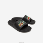 Lacoste מגלשות סינתטיות קרוקו DZ4D0D1761 שחור 02h גברים - Image 2